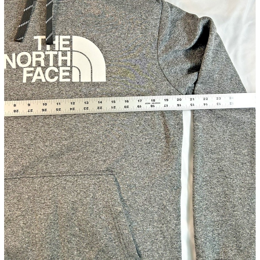 North Face Mens Pullover Hoodie Medium Bold Half Dome White Logo front and back - Picture 4 of 11